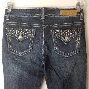 7 Seven Jeans Women's Embellished Pockets Size 6 Long | Waist 32 | Inseam 32-1/2